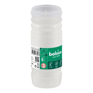 Bolsius navul grafkaarsen nr. 3 voor graflicht 145/57 (68 uur) verpakt per 20 stuks