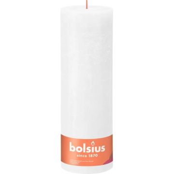 Bolsius rustiek kaars cloudy white 300/100