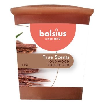 Bolsius votive oud hout - old wood geurkaarsen 53/45 (15 uur)