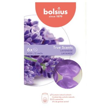  Bolsius wax melts lavendel - lavender geur (25 uur)
