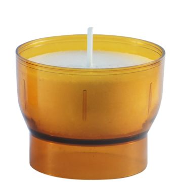 300 stuks amber offerlichtjes 