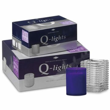 60 stuks Q-lights paarse refills houders 64/51 mm (24 uur) - grootverpakking