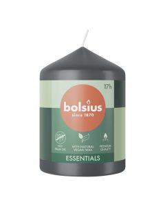 6 stuks Bolsius antraciet stompkaarsen 80/58 (17 uur) stormy grey