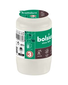 Bolsius graflicht wit herdenkingslicht nr. 3 94/57 (50 uur) verpakt per 5 stuks