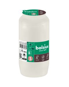 Bolsius graflicht wit herdenkingslicht nr. 5 141/67 (100 uur) verpakt per 6 stuks