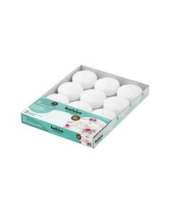 12 stuks Bolsius witte (8 uur) maxi drijfkaarsen