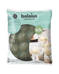 Bolsius professional horeca groen drijfkaarsjes (4,5 uur) verpakt per 320 stuks 