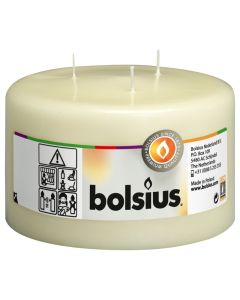 Bolsius ivoor 3 lonten mammoetkaars 100/150 (50 uur)