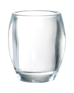 12 stuks oval glas refill en theelichthouders