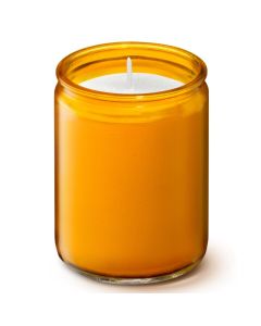 8 stuks amber transparante star lights van Bolsius in voordeel verpakking