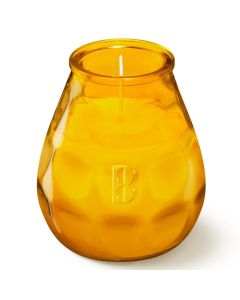 6 stuks amber geel twilights lowboys van Bolsius in voordeel verpakking