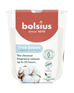 Bolsius geurglas fris linnen geurkaars 80/73 mm (25 uur)