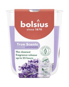Bolsius geurglas lavendel geurkaars 80/73 mm (25 uur)