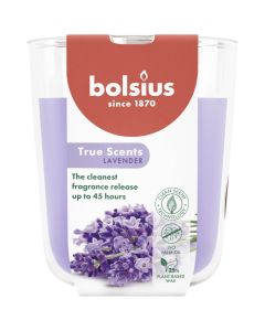 Bolsius geurglas lavendel geurkaars 97/85 mm (45 uur)