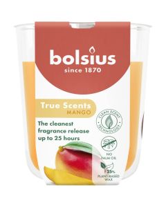 6 stuks Bolsius geurglas mango geurkaarsen 80/73 mm (25 uur) - grootverpakking