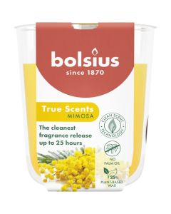 Bolsius geurglas mimosa geurkaars 80/73 mm (25 uur)