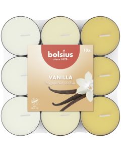 Bolsius vanille geurtheelichtjes (3 uur) verpakt per 144 stuks