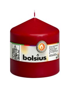 8 stuks wijnrood stompkaarsen 100/100 van Bolsius extra goedkoop in een voordeel verpakking