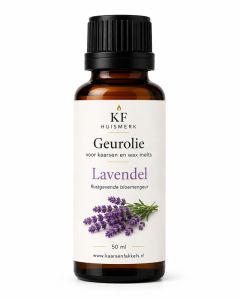 KF 50ml geurolie lavendel om zelf geurkaarsen en geurende waxmelts / geurchips te maken