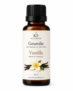 KF 50ml geurolie vanille om zelf geurkaarsen en geurende waxmelts / geurchips te maken