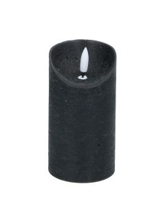 Led kaars zwart kleurig op batterij 130/70