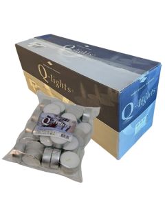 180 stuks witte 10 uur maxi waxinelichten van uitstekende kwaliteit 24/58