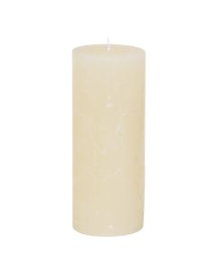 6 stuks Bolsius rustiek kaarsen taupe 130/68 in een voordeel verpakking